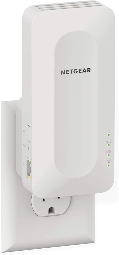 NETGEAR EAX15-100NAR AX1800 Dual-Band WiFi 6 Mesh Extender Wall Plug by Amazon+Renewed