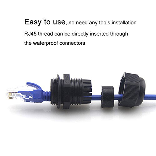 Toptekits RJ45 Waterproof Connector IP67 Ethernet Network Cable Connector - Image 8