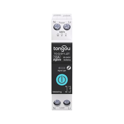 TONGOU ZigBee DIY Smart Switch 10A| DIN Rail Switch| 1P+N 90-240VAC| Real-time by TONGOU-Benefityourlife