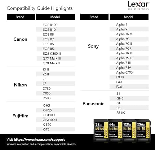 Lexar 256GB Professional 2000x SD Card, Full HD, - Image 6