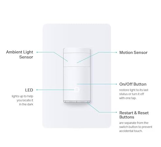 Kasa Smart Motion Sensor Switch, Single Pole, Needs Neutral Wire, 2.4GHz Wi-Fi - Image 3
