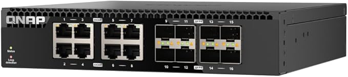 QNAP QSW-3216R-8S8T-US 16-Port Half-Width Rackmount 10GbE Unmanaged Switch - Image 4