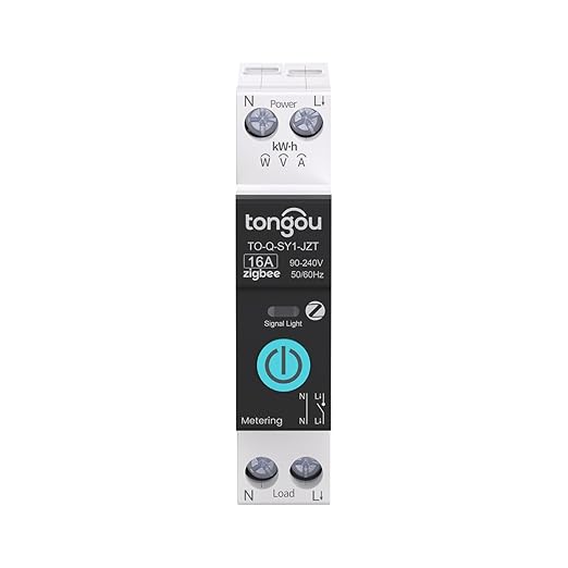 TONGOU ZigBee DIY Smart Switch 16A| DIN Rail Switch| 1P+N 90-240VAC| Real-time by TONGOU-Benefityourlife