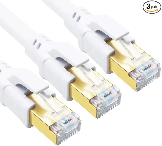Yauhody CAT 8 Ethernet Cable, 6ft Ultra High Speed 40Gbps 2000MHz SFTP CAT8 by Yauhody