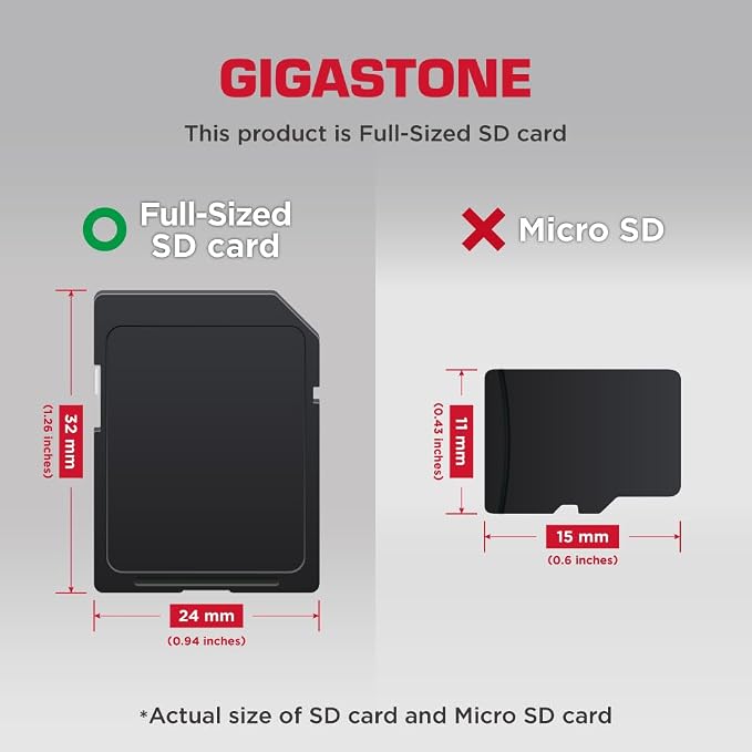 GIGASTONE 64GB SD Card 2-Pack, Camera Plus, UHS-I U3 Class 10 SDXC Memory Card - Image 2