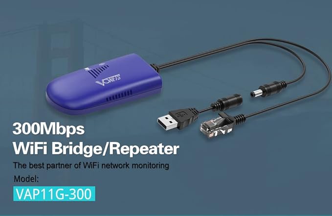 VONETS WiFi to Wired WiFi Bridge Ethernet/Signal Repeater Mini Industrial - Image 2