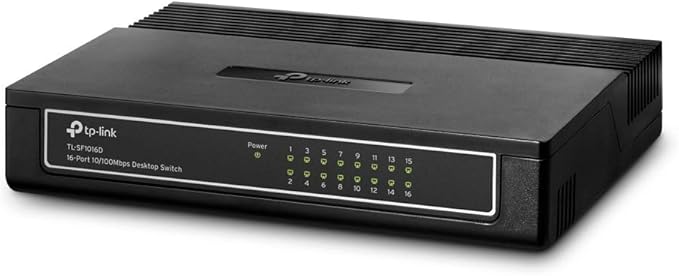 TP-Link 16 Port 10/100Mbps Fast Ethernet Switch, Desktop or Wall-Mounting - Image 2