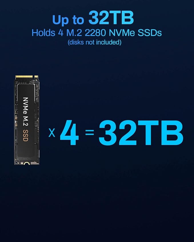 TERRAMASTER D4 SSD NVMe Enclosure - Image 5