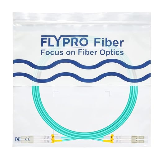 FLYPROFiber- LC to LC Fiber Patch Cable OM3 50M, Options: 0.2m-200m, 10GB/40GB - Image 7
