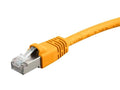 Monoprice Cat6A 5ft Yellow Patch Cable Double Shielded 26AWG 10G Pure Bare by Monoprice
