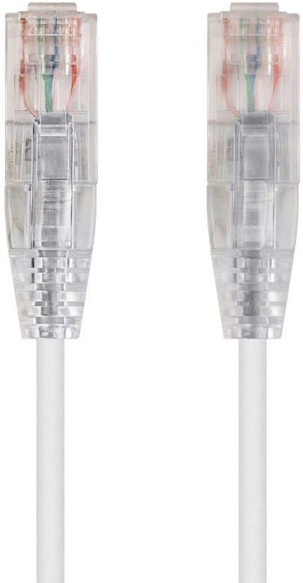 Monoprice Cat6 6in White Component Level Patch Cable UTP 28AWG 550MHz Pure Bare by Monoprice