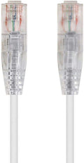Monoprice Cat6 6in White Component Level Patch Cable UTP 28AWG 550MHz Pure Bare by Monoprice