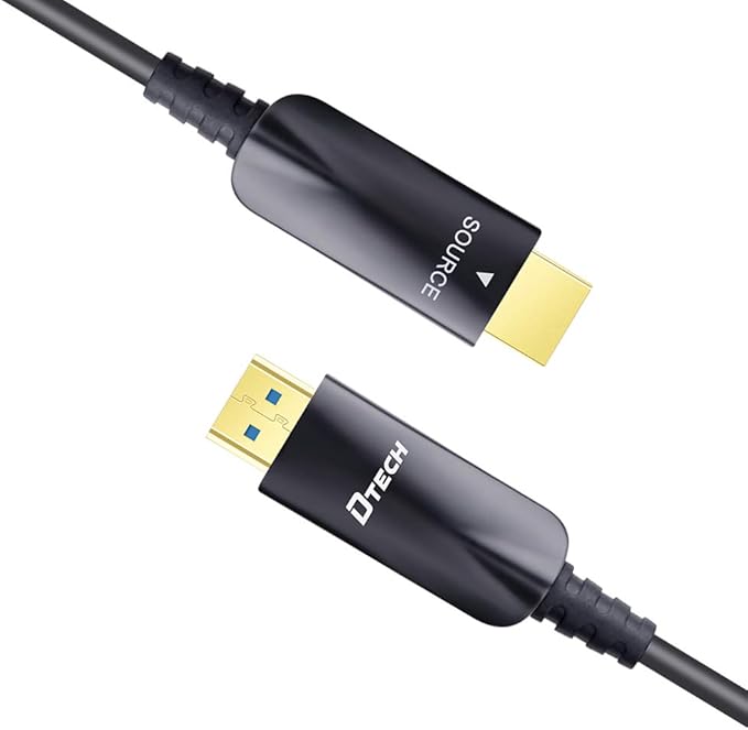 DTECH 25ft Fiber Optic HDMI Cable 4K 60Hz 1080p HD Video 3D ARC HDCP CEC High - Image 6