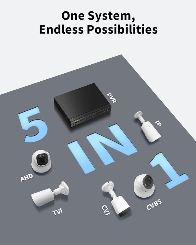 《All-in-One DVR & 80FT Night Vision》Outdoor Wired Security Camera System - Image 9