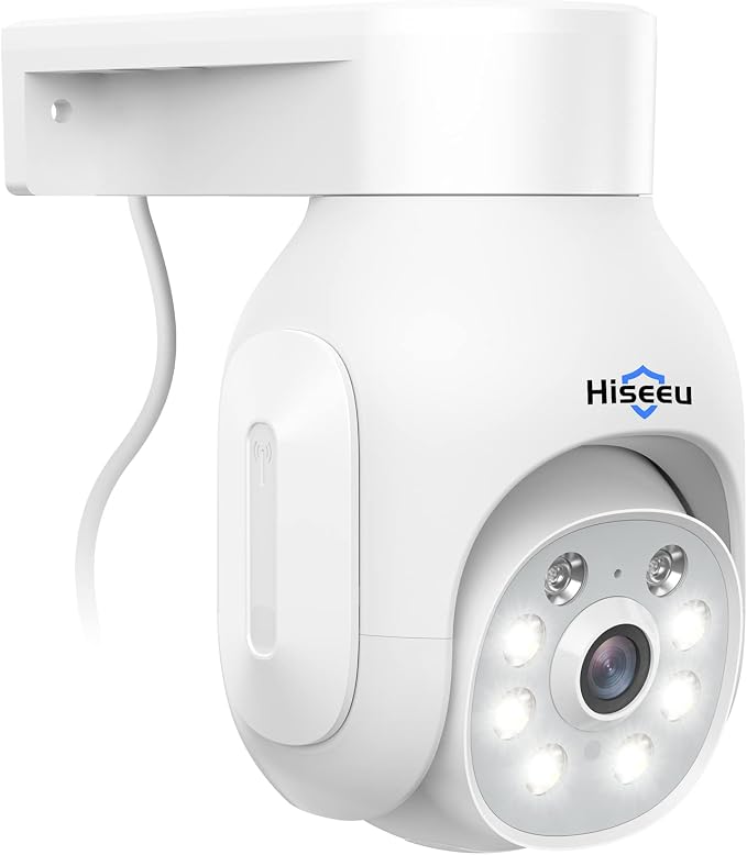 Hiseeu Wireless Camera Outdoor, 5MP WiFi Security Camera Color Night Vision by Hiseeu