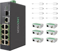 LINOVISION Industrial 8-Port EOC & POE Switch by LINOVISION%C2%AE