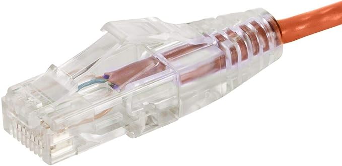 Monoprice Cat6 7ft Orange Component Level Patch Cable UTP 28AWG 550MHz Pure - Image 3