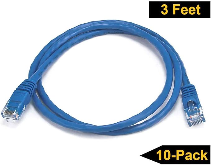 iMBAPrice 25'Cat5e Network Ethernet Patch Cable, 10 Pack - Image 3