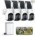 firstrend Solar Security Cameras Wireless Outdoor, No Monthly Fee, Human Auto by firstrend