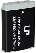 LP NB-13L Battery, 1600mAh Replacement Battery Compatible by LP