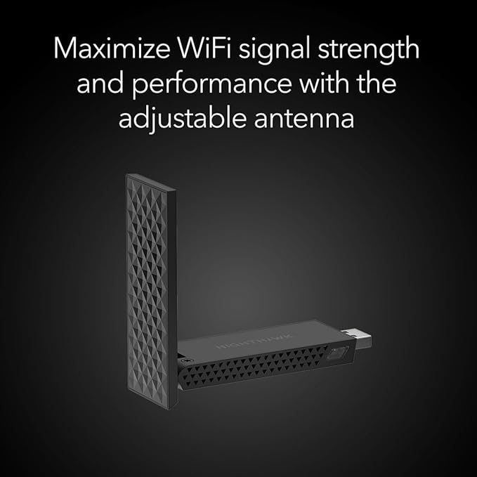 NETGEAR Nighthawk WiFi 7 USB 3.0 Adapter – BE5000 Tri-Band Wireless Gigabit - Image 5