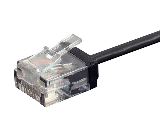 Monoprice Cat6 50ft Black Patch Cable UTP 32AWG 550MHz Pure Bare Copper - Image 3