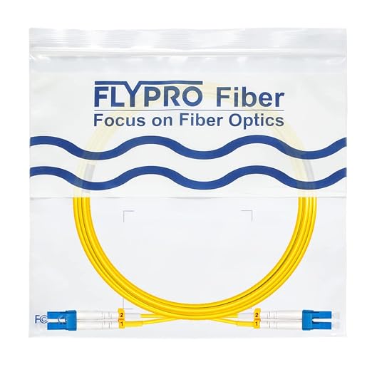 FLYPROFiber- 50M OS2 Fiber Patch Cable LC to LC, Length Options: 0.2m-300m - Image 7