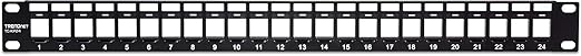 TRENDnet 24-Port Blank Keystone 1U Patch Panel, 1U 19" Metal Rackmount Housing - Image 6