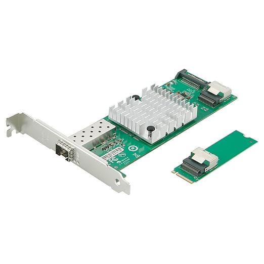 M.2 M-Key Single SFP+ Port 10G Ethernet LAN Adapter by IOCrest