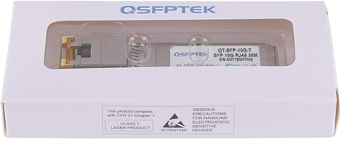 QSFPTEK 10GBASE-T SFP+ Copper Module, 10gb SFP Transceiver, SFP to Ethernet - Image 7