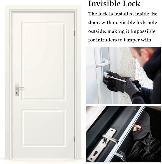 Electronic Deadbolt, Remote Control Anti-Theft Home Security Keyless Smart - Image 5