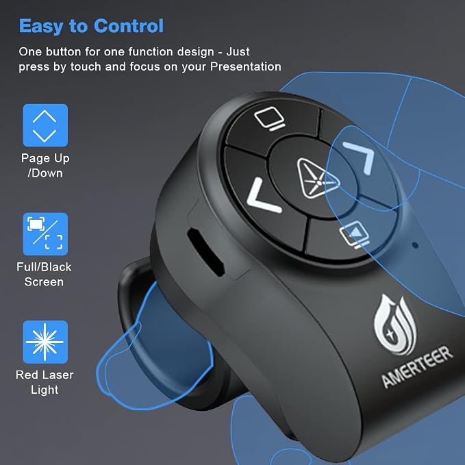 AMERTEER Bluetooth Wireless Presentation clicker - Image 5