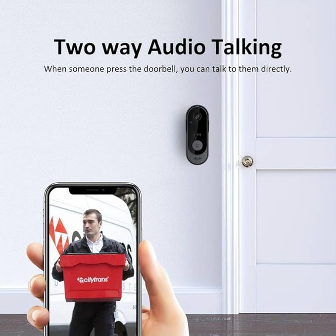 ZIG1 Doorbell Camera Wireless No Subscription, 1080p Video Doorbell - Image 5