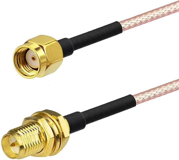 Bingfu WiFi Antenna Extension Cable RP-SMA Male to RP-SMA Female Bulkhead Mount - Image 2