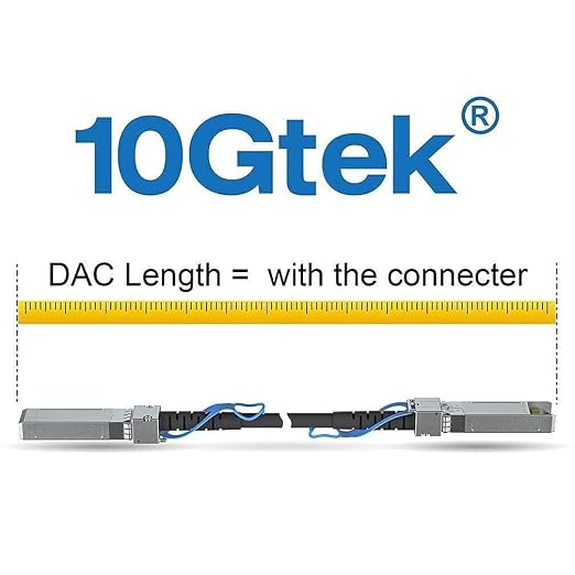 10Gtek SFP+ DAC Twinax Cable - 10G SFP+ Direct Attach Copper Patch Cable - Image 4