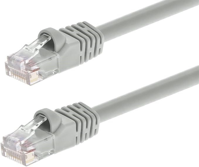 Monoprice Cat5e 100ft Gray Patch Cable UTP 24AWG 350MHz Pure Bare Copper by Monoprice