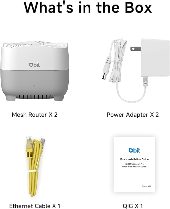 DBIT AX1500 WiFi 6 Mesh Wi-Fi System | 3, 900 Sq Ft Coverage & 120 Devices | - Image 9