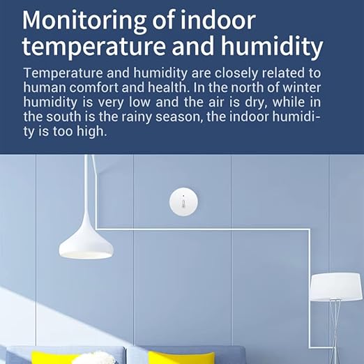 Haozee Zigbee Temperature and Humidity Sensor, ZigBee Hub Required, - Image 3