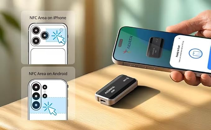 ADATA Urban TAPSAFE 2TB External SSD, Tap Safe, Transfer Fast. - Image 5