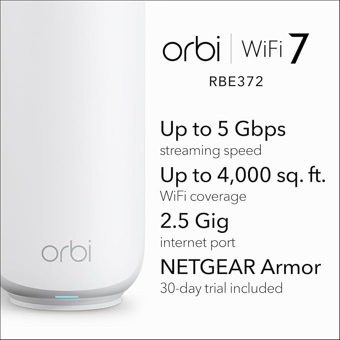 NETGEAR Orbi 370 Series Dual-Band WiFi 7 Mesh Network System - Image 2