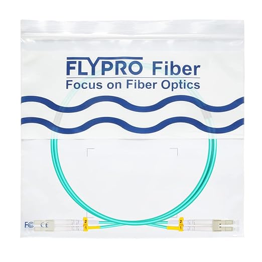 FLYPROFiber- LC to LC Fiber Patch Cable OM3 2M/7ft, Length Options: 0.2m-200m - Image 6