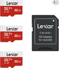 Lexar 32GB Micro SD Card 3 Pack, microSDHC UHS-I Flash Memory Card by Lexar