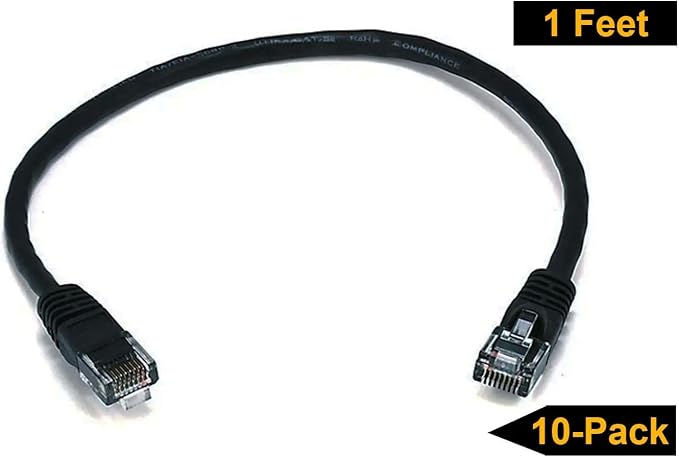 iMBAPrice 10' Cat5e Network Ethernet Patch Cable, 10 Pack - Image 2