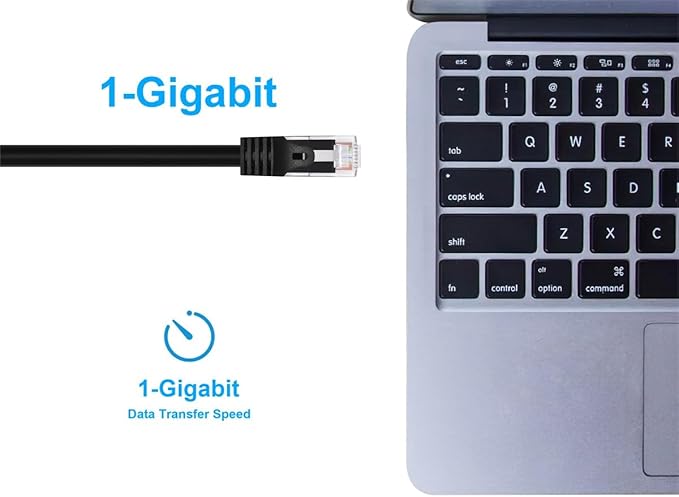 Monoprice Cat5e 75ft Black Patch Cable UTP 24AWG 350MHz Pure Bare Copper - Image 5