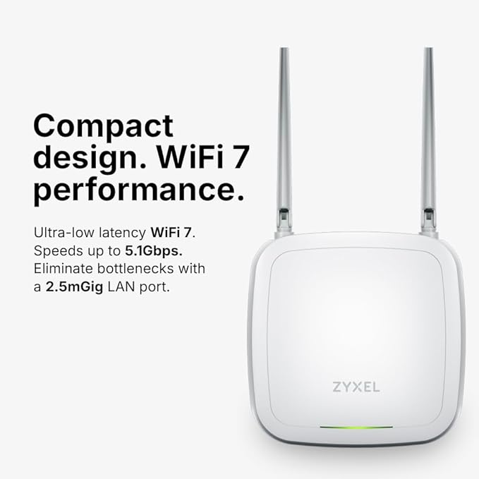 Zyxel WiFi 7 Wireless Access Point BE5100 | Desktop | 2.5Gb Ethernet Port | - Image 6