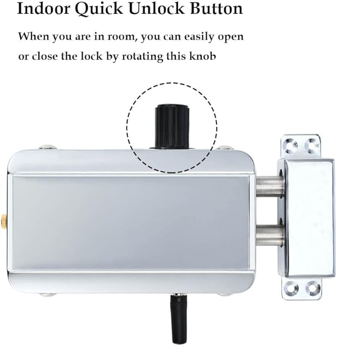 Electronic Deadbolt, Remote Control Anti-Theft Home Security Keyless Smart - Image 3