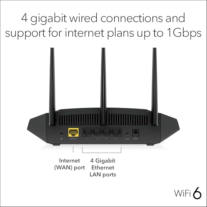 NETGEAR RAX36-100PAR AX3000 Nighthawk 4-Stream AX4 Up to 3 Gbps Wireless Speed - Image 4