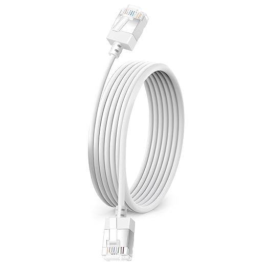 Ultra Slim Cat 6 Ethernet Cable 30 Feet, Flexible Rj45 Cat 6a LAN Cord by DUTEVOLNS