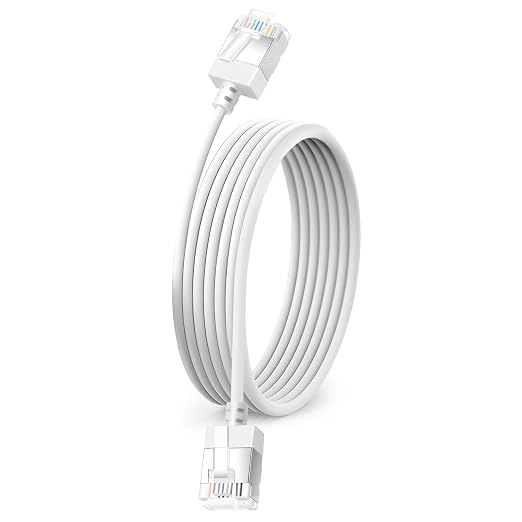 Ultra Slim Cat 6 Ethernet Cable 25 Feet, Flexible Rj45 Cat 6a LAN Cord by DUTEVOLNS
