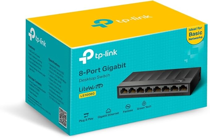 TP-Link Litewave 8 Port Gigabit Ethernet Switch | Desktop Ethernet Splitter | - Image 7